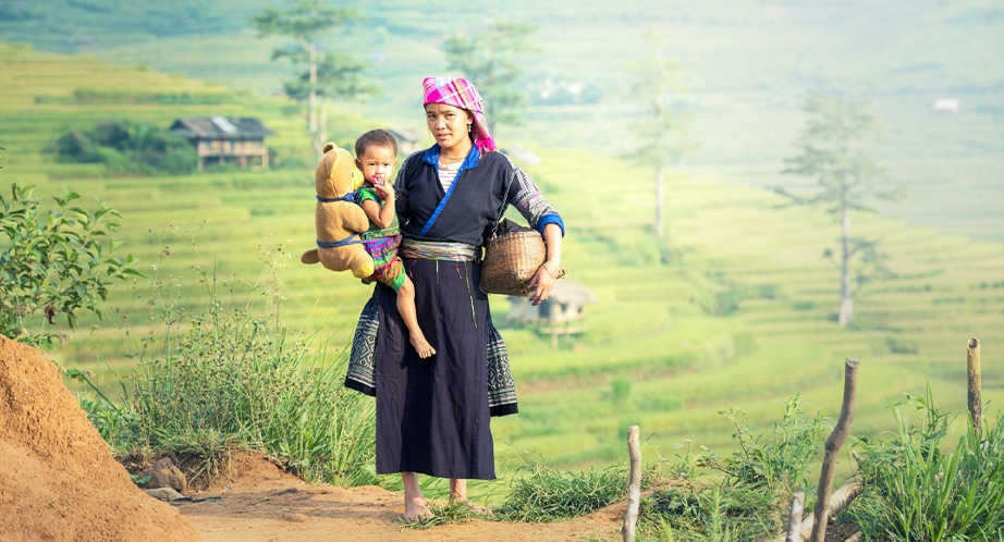 Ethnic people in Sapa, Vietnam